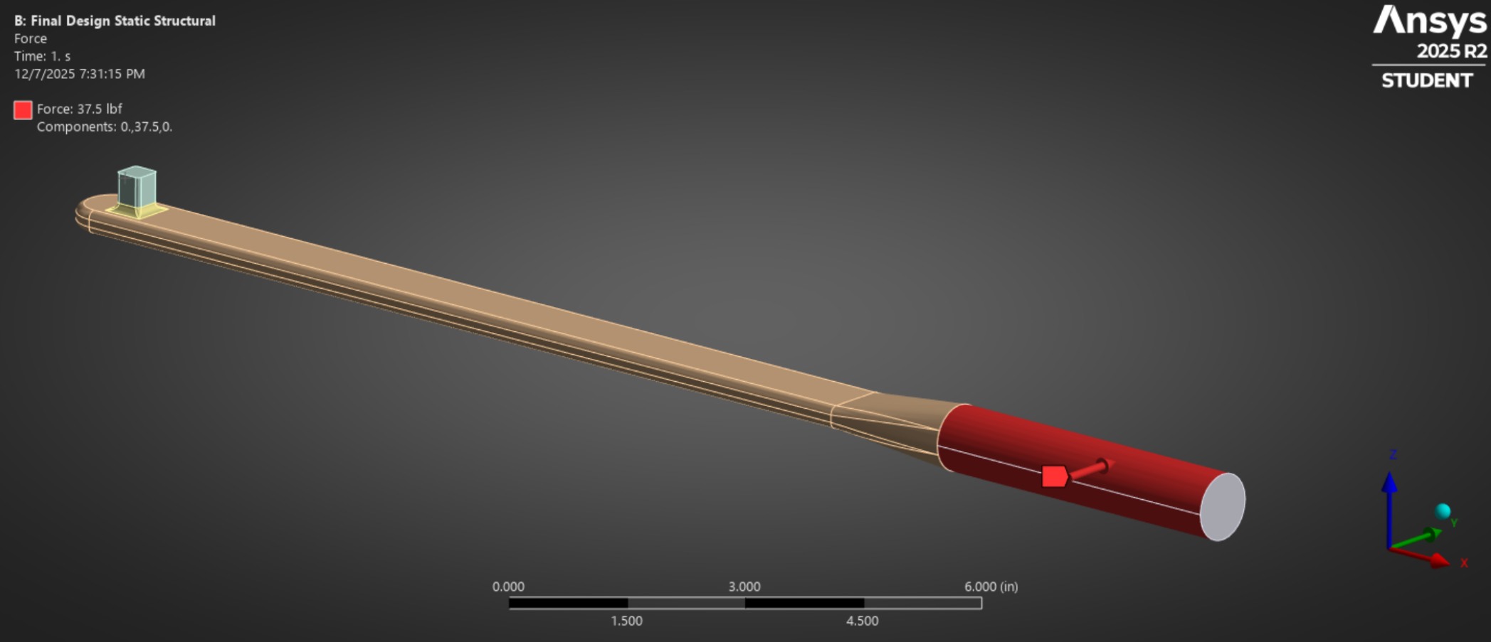 The no-displacement boundary condition set for our simulation.